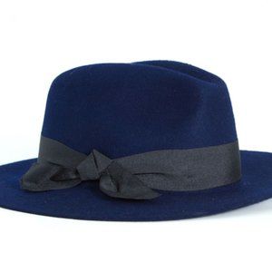 Navy Felt Hat